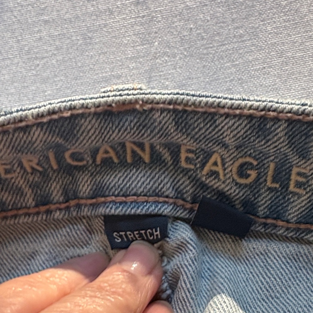 American Eagle Outfitters Light Blue Denim Mini Skirt- size 00 - Picture 8 of 13